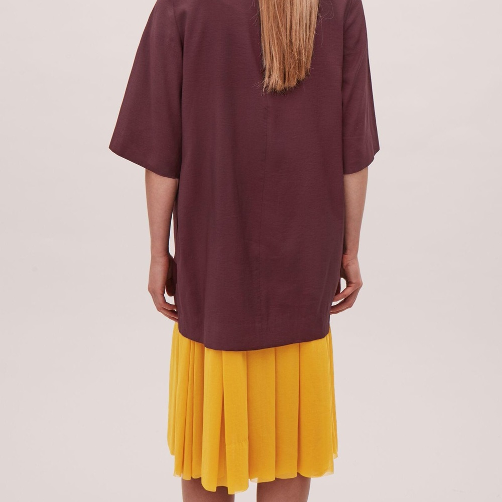 COS pleated hem midi dress - Picture 2 of 5